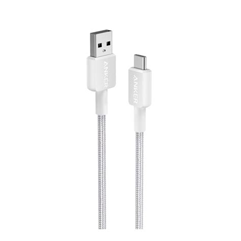 CHARGER CABLE สายชารจ ANKER 322 USB A TO USB C 0 9 METER AK358 WHITE