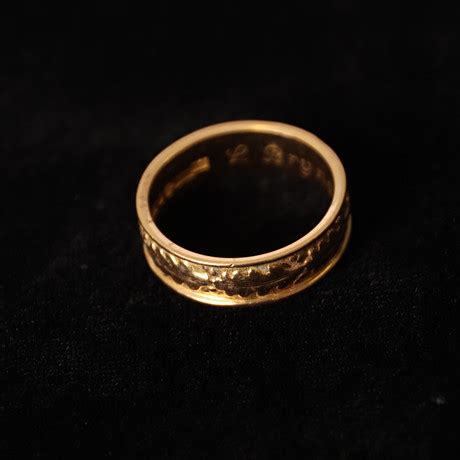 INGENJÖRSRING 18K guld 1964 Smycken Ädelstenar Ringar Auctionet