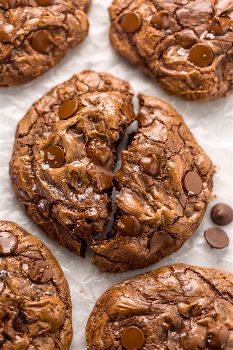 Soft Batch Double Chocolate Fudge Cookies Baker By Nature