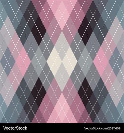 Argyle Seamless Pattern Background Royalty Free Vector Image