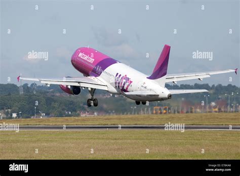 Wizz Air A Ha Lwd Arriving At London Luton Airport Hi Res Stock