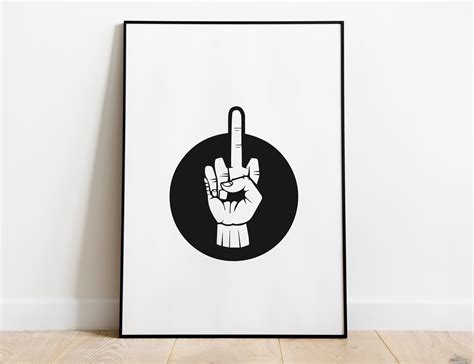 Middle Finger SVG Finger Svg Fuck You Svg Fuck Off Svg Fuck Svg Hand Sign Svg Skeleton