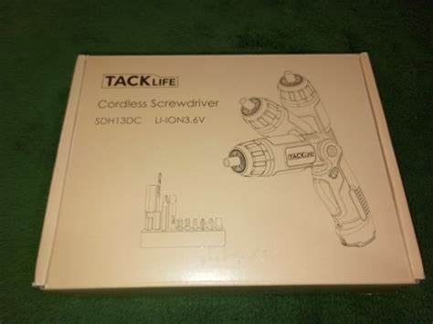 Tacklife Sdh13dc Advanced Cordless Screwdriver 36 Volt Max Torque 4nm