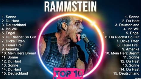 Rammstein Greatest Hits Top 100 Artists To Listen In 2022 And 2023