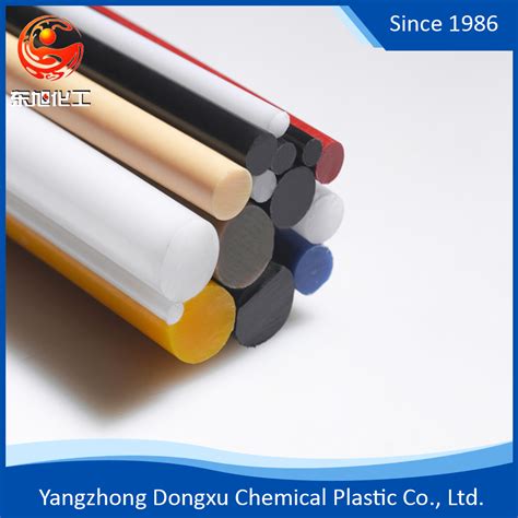 Plastics PE PVC PTFE PA6 Rod Mc Nylon6 Round Bar Polyamide Rods China