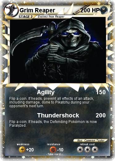 Pok Mon Grim Reaper Agility My Pokemon Card