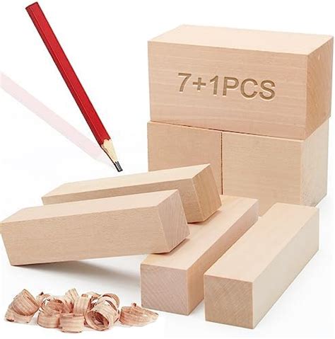 Amazon Pcs Basswood Carving Blocks Whittling Wood Carving