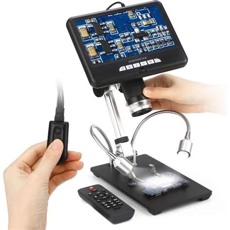 Andonstar Microscope Num Rique Ad Avec Cran Lcd De Usb Pour