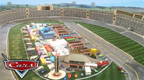 Cars Piston Cup Track Showcase Tutorial La Speedway Youtube