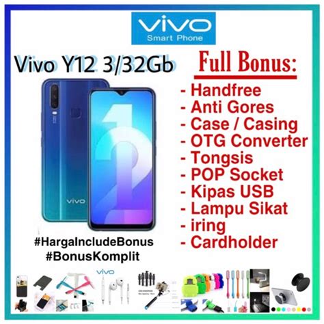 Jual Vivo Y12 Ram 3 32Gb Garansi Resmi Vivo Indonesia Original Full