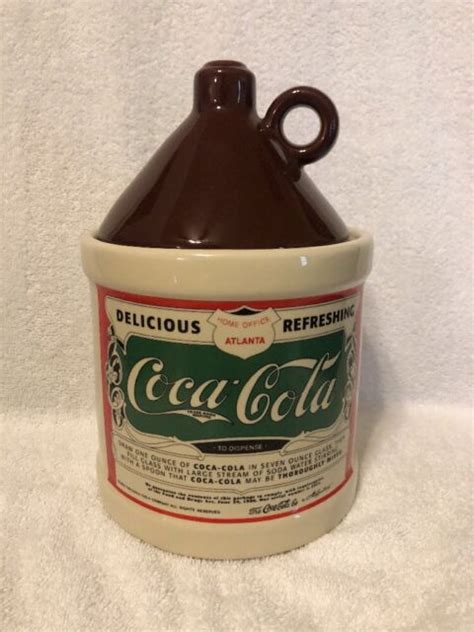 1993 Coca Cola Brown Top Cookie Jar Ebay