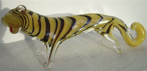 Antiques Atlas A Murano Blown Glass Tiger As160a103 1169