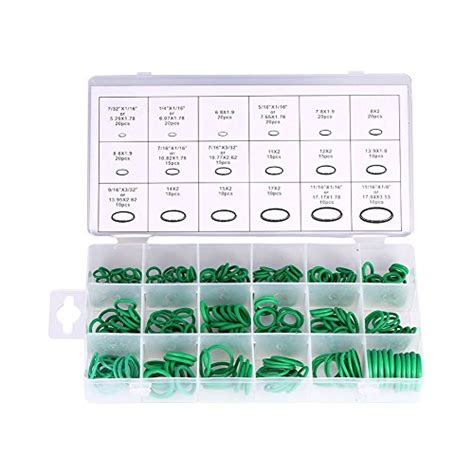 Yosoo Pc Vert Joint Torique En Caoutchouc Assortiment Kit Pour