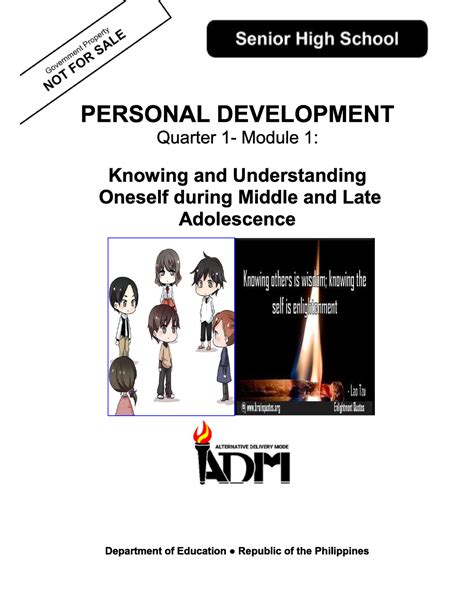 Personal Development Q1 Mod 1 Knowing And Understanding Oneself V5