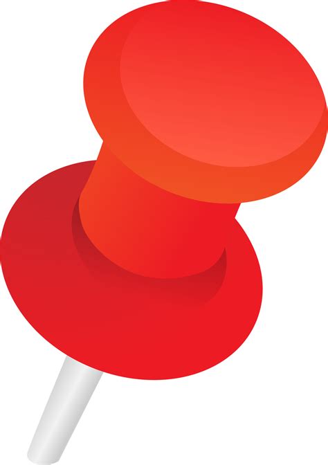 Red Push Pin Png