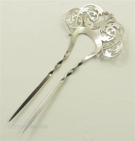 Antiques Atlas Fine Edwardian Silver Hair Comb As A