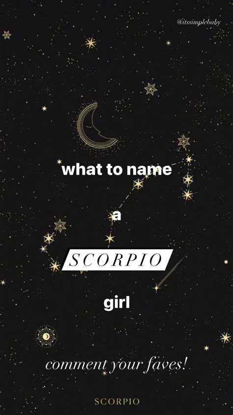 Scorpio Girl Names Baby Boy Names Baby Girl Names Unusual Baby Names