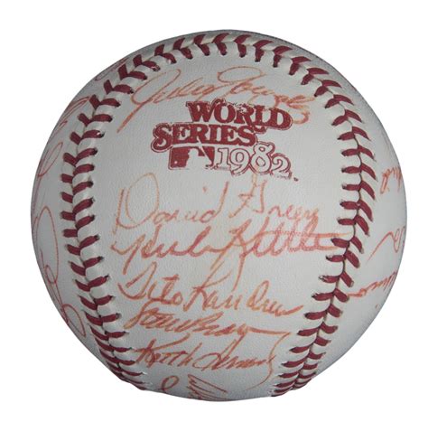 Lot Detail - 1982 World Series Champion St. Louis Cardinals Team Signed ...