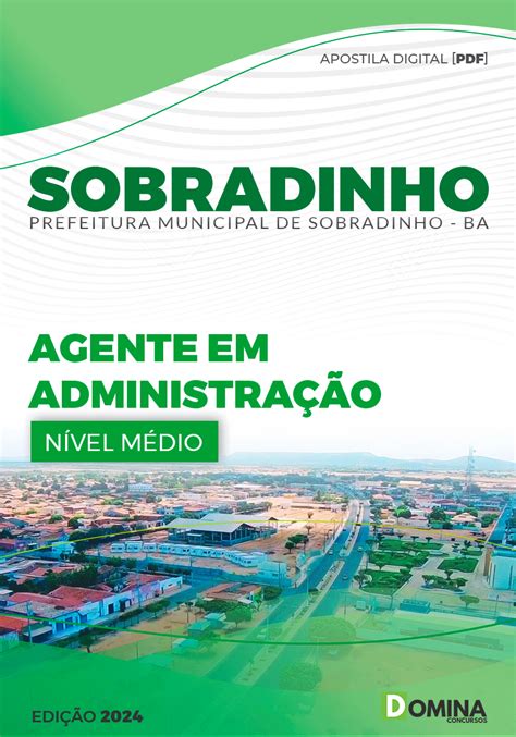 Apostila Pref Sobradinho BA 2023 Agente Administração