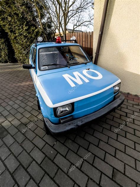 Jeglownik Poland January 16 2023 Old Very Popular Fiat 126p Passenger Car Repainted To