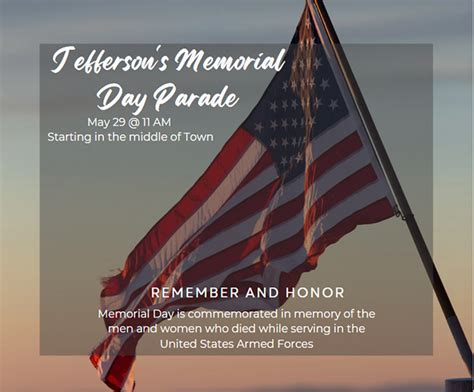 2023 Memorial Day Parade – Jefferson Area Chamber of Commerce