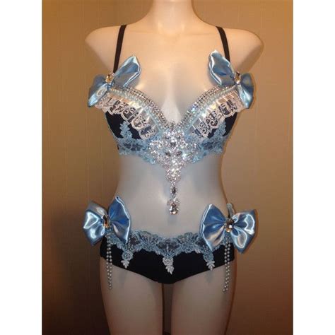 Alice In Wonderland Rave Bra Outfit Customizable And Unique