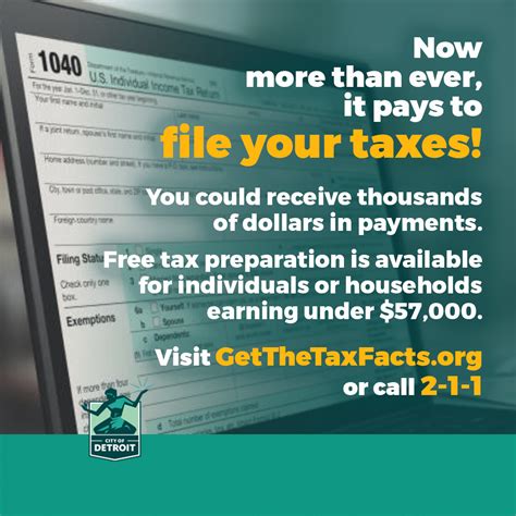 Get The Tax Facts Information To Detroit Residents On Tax Credits And