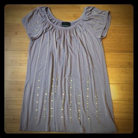 Lavender Top With Silver Accents Cynthia Rowley