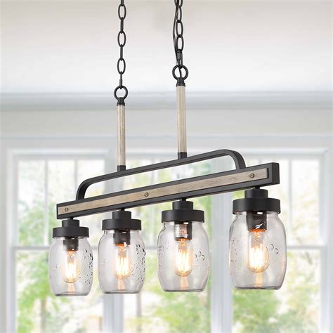 Lnc Mason Jar Pendant Light For Indoor Home Decro Light Farmhouse