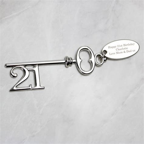 Personalised 21st Birthday Key 21st Birthday Key T For A Etsy