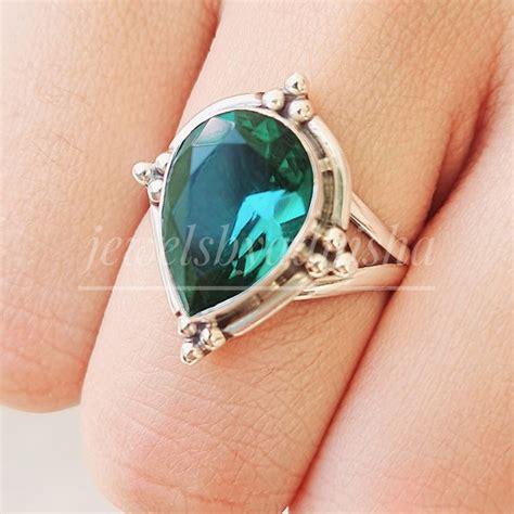 Green Fluorite Ring Etsy