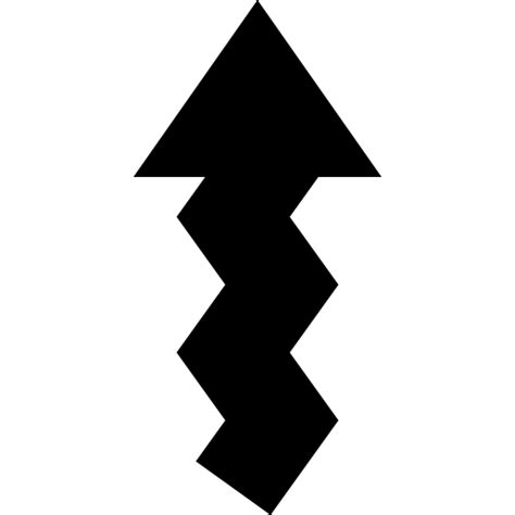 Free Icon Up Zig Zag Arrow