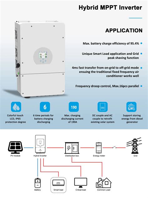 Deye Hybrid Inverter 10kw 3 Phase Pure Sine Wave Three Phase