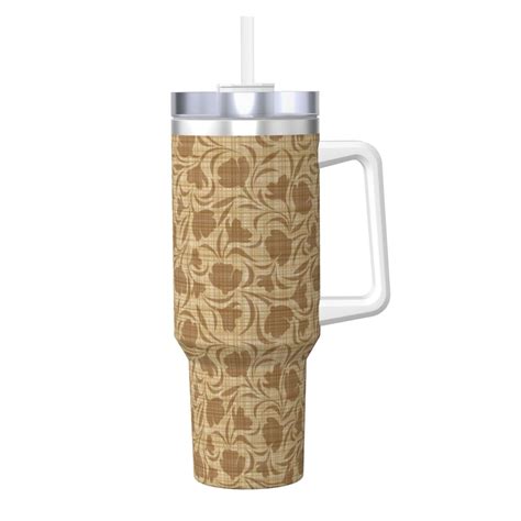 Rocae Brown Flowers For OZ Ice Bully With Handle Keeps Drinks Hot Or Cold For Hours Walmart