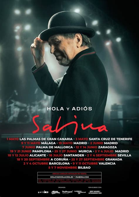 Joaquín Sabina anuncia conciertos en España en 2025 Entradas Gira