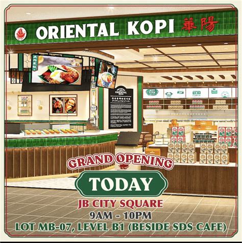 Oriental Kopi Brews Excitement With New Outlet In Jb City Square