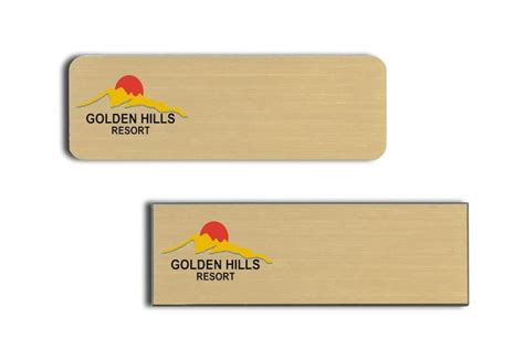 Golden Hills Resort Name Tags And Name Badges