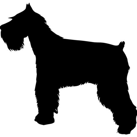 Schnauzer Silhouette Wall Stickers Creative Multi Pack Wall Decal Art