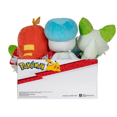 Jazwares Pokemon Paldea First Partner 8 In Plush Styles May Vary