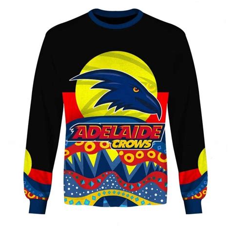 Afl Adelaide Crows Dinky Di Lover Aboriginal Flag X Indigenous Sweatshirt