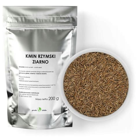 KMIN RZYMSKI ZIARNO Kumin Cumin Aromatyczny 200g 12520723818 Allegro Pl