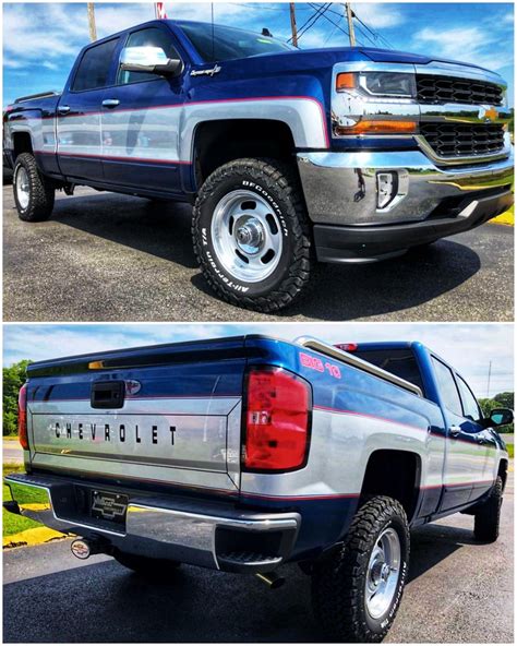 Two Tone Chevy Silverado Big 10 In 2022 Chevy Gmc Trucks Chevrolet