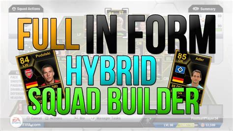 Fifa Ut Full In Form Hybrid Squad Builder Ft If Podolski Sif