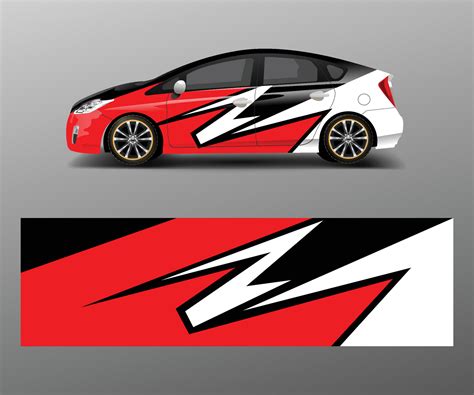 Car Decal Graphic Vector Wrap Vinyl Sticker Graphic Abstract Wave