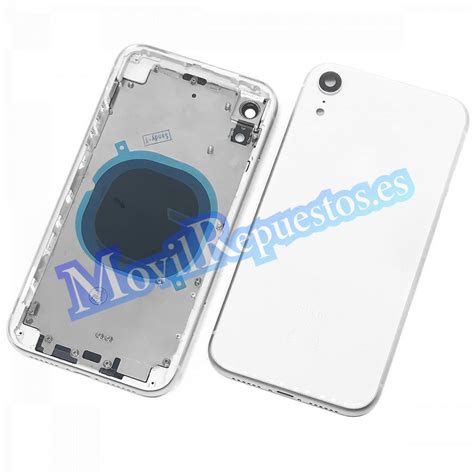 Carcasa Intermedia Con Tapa Trasera Para Iphone Xr Blanco