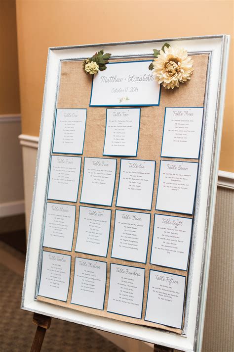 Diy Cork Board Seating Assignments