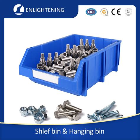 Plastic Component Storage Box Hardware Parts Bins For Pallet Racks