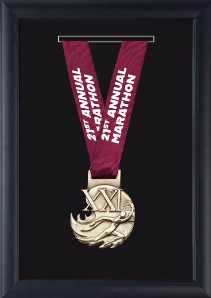 Marathon Medal Frame In Obsidian Shadow Box Frames Item 968960