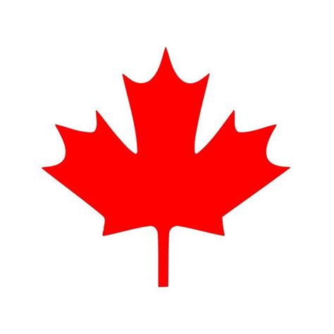 Maple Leaf Vinyl Decal Canadian Symbol Canada Sticker 0042 Etsy In