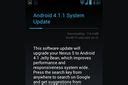 OTA Android 4 1 1 Jelly Bean Update Available For Some Nexus S Variants